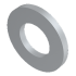 DIN 125 A, alátét, Cinklamella, 10.5 mm